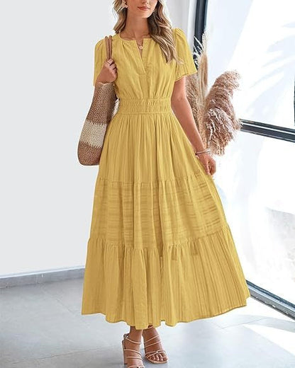 CurveFlow Maxi Dress