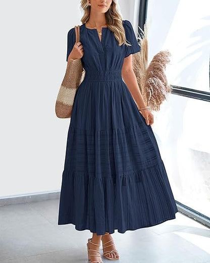 CurveFlow Maxi Dress