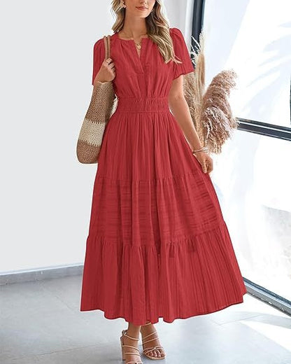 CurveFlow Maxi Dress