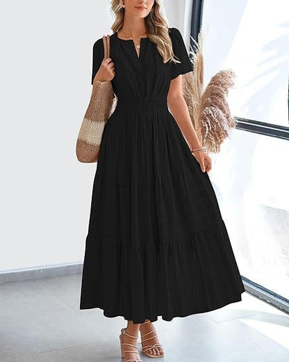 CurveFlow Maxi Dress