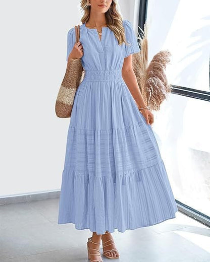 CurveFlow Maxi Dress