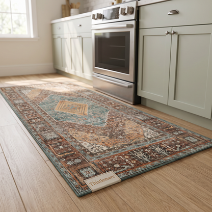 Thistlemere Cushioned Kitchen Rug Set
