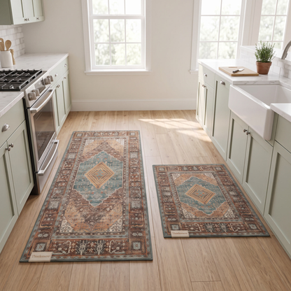 Thistlemere Cushioned Kitchen Rug Set