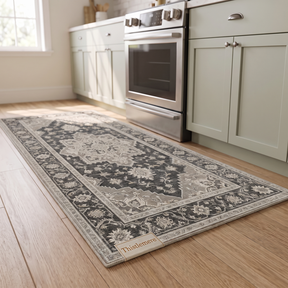Thistlemere Cushioned Kitchen Rug Set