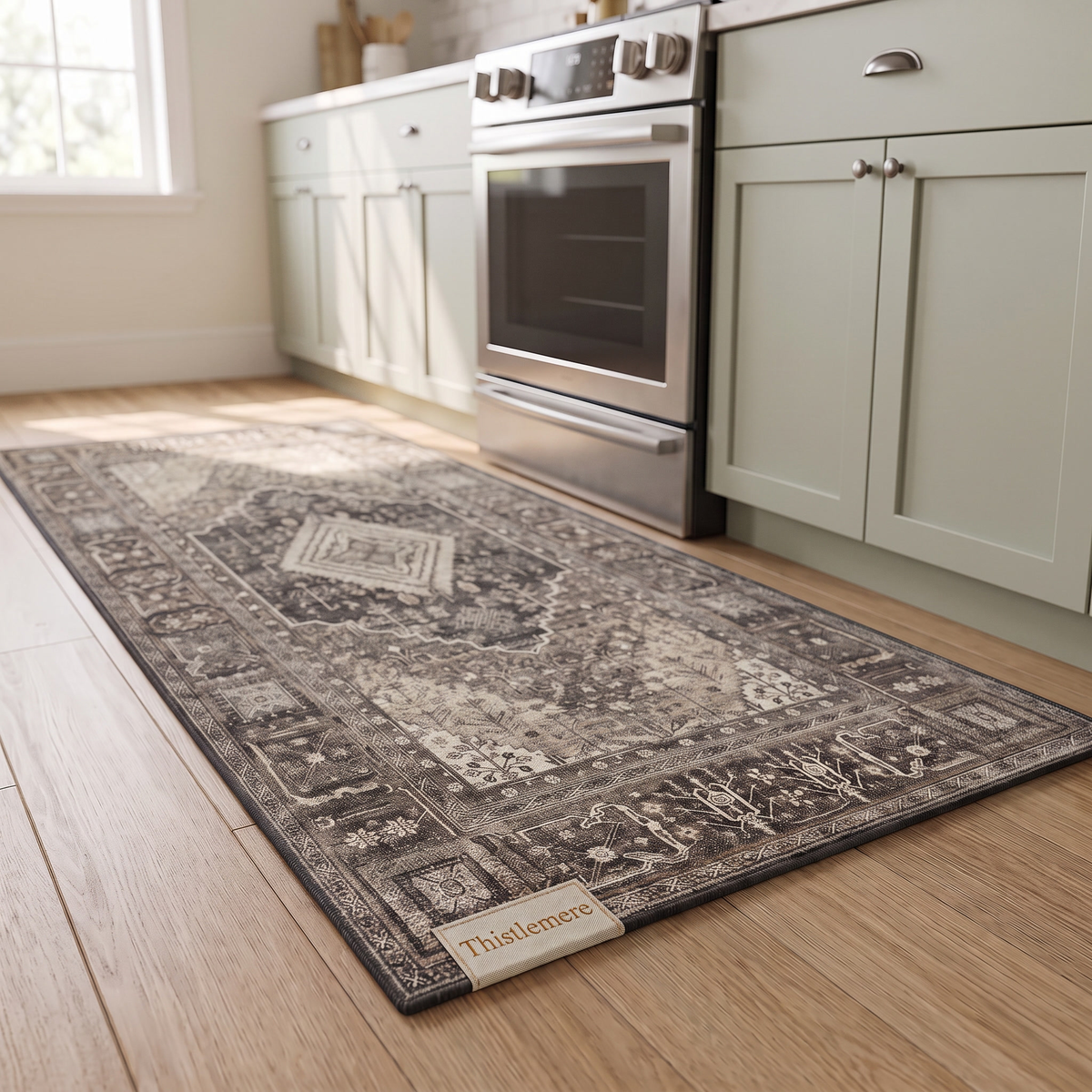 Thistlemere Cushioned Kitchen Rug Set