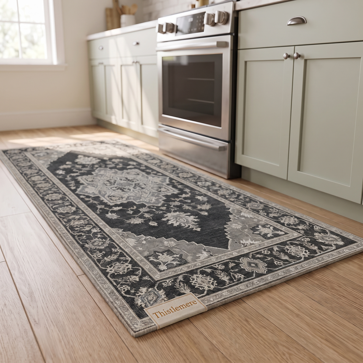 Thistlemere Cushioned Kitchen Rug Set